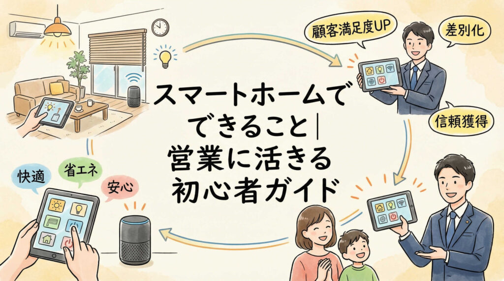 スマートホームでできること|営業に活きる初心者ガイド