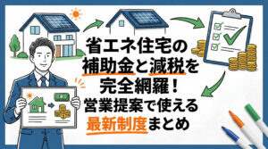省エネ住宅の補助金と減税を完全網羅!営業提案で使える最新制度まとめ